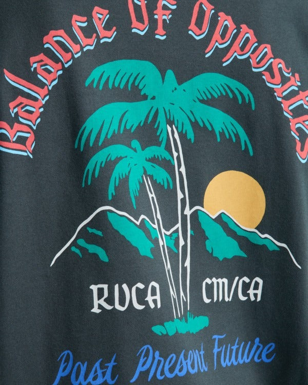 RVCA Frond Mural T-Shirt-Pirate Black | RVCA | - Northshore Newquay - Surf/Skate Shop