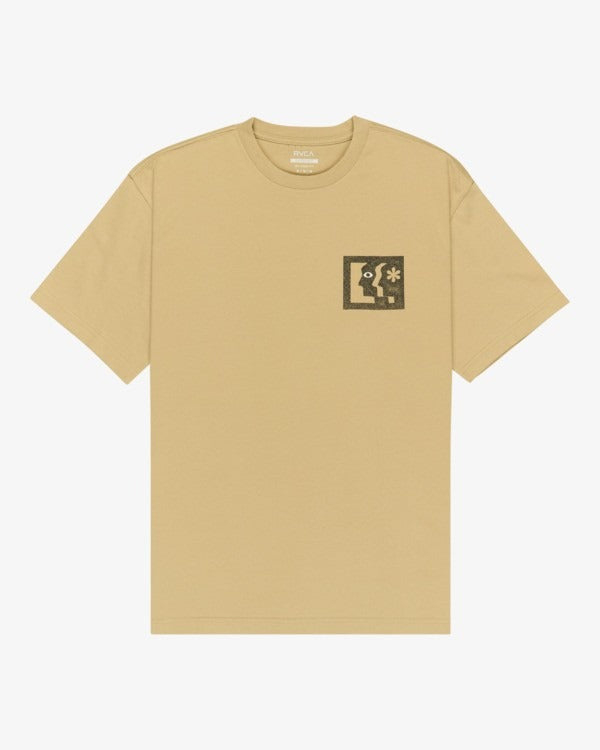 RVCA Men's Face to Face T-Shirt-Khaki | RVCA | - Northshore Newquay - Surf/Skate Shop