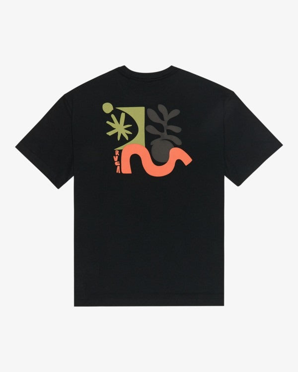 RVCA Cut Out T-Shirt-Black | RVCA | - Northshore Newquay - Surf/Skate Shop