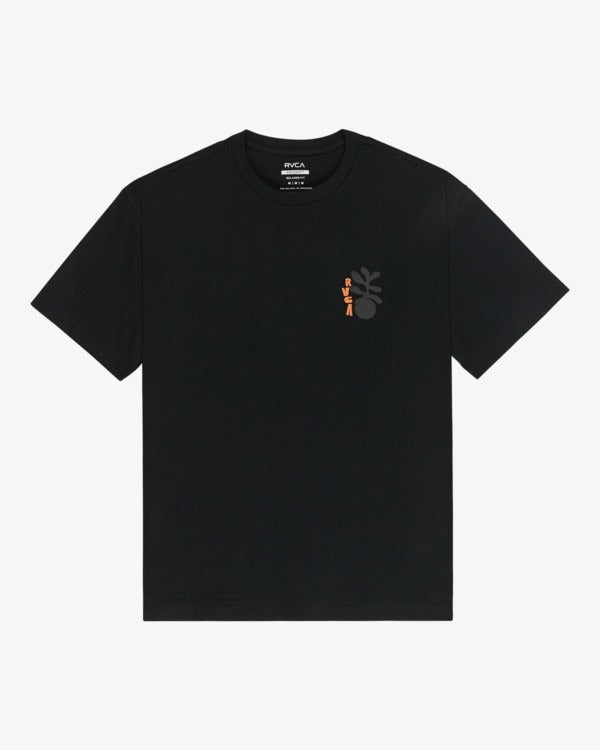 RVCA Cut Out T-Shirt-Black | RVCA | - Northshore Newquay - Surf/Skate Shop