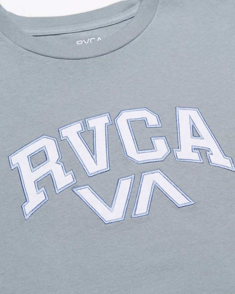 RVCA Emblem T-Shirt-Monument | RVCA | - Northshore Newquay - Surf/Skate Shop