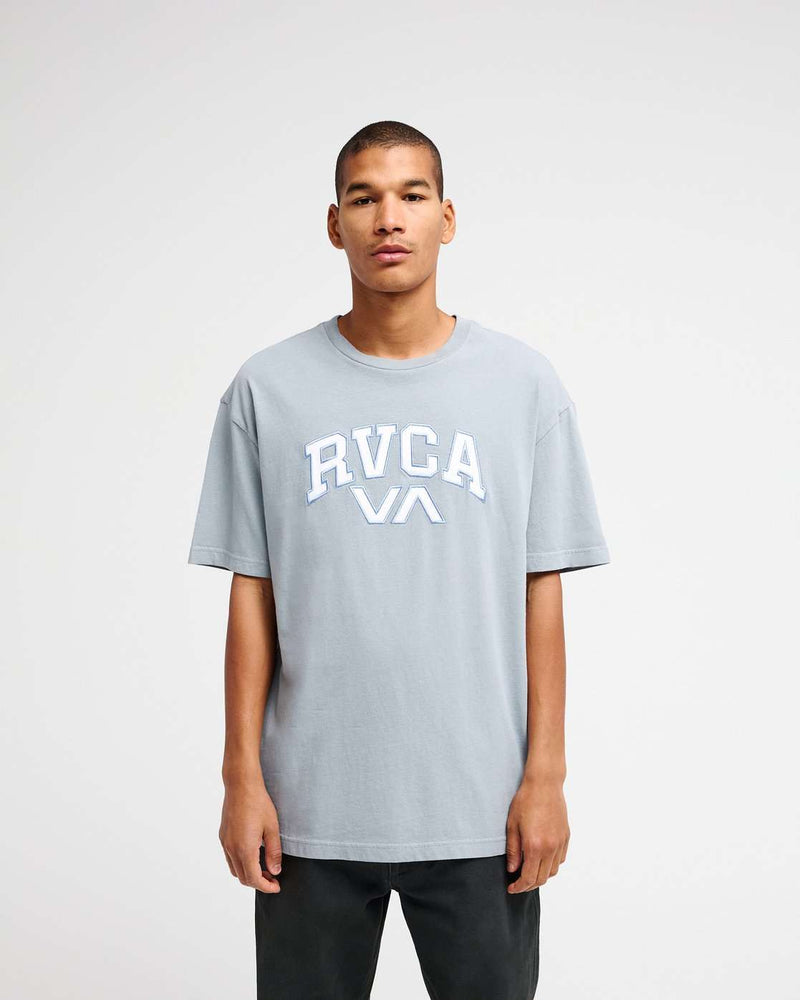 RVCA Emblem T-Shirt-Monument | RVCA | - Northshore Newquay - Surf/Skate Shop
