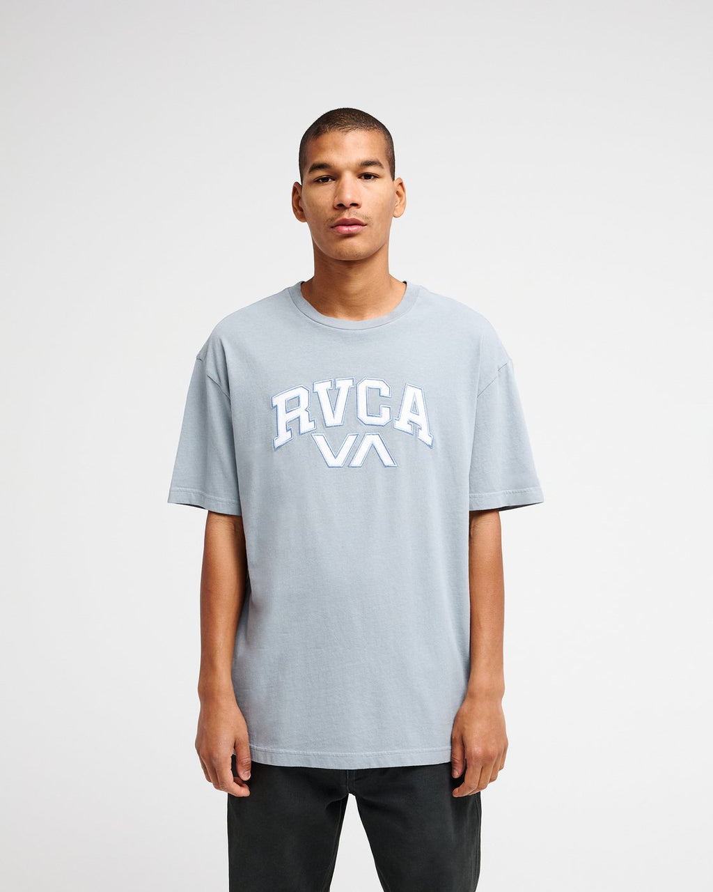 RVCA Emblem T-Shirt-Monument | RVCA | - Northshore Newquay - Surf/Skate Shop