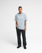 RVCA Emblem T-Shirt-Monument | RVCA | - Northshore Newquay - Surf/Skate Shop