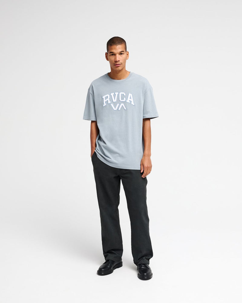RVCA Emblem T-Shirt-Monument | RVCA | - Northshore Newquay - Surf/Skate Shop