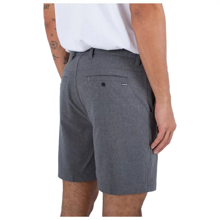 Hurley Phantom Heather 18" Walk shorts-Black Heather | Hurley | Shorts