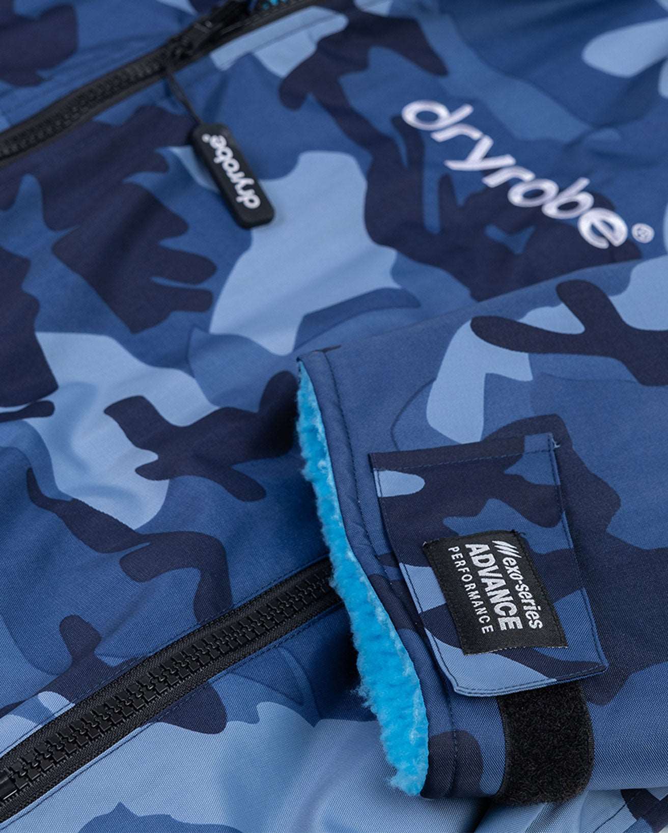 DryRobe V3 Adult Long Sleeve Blue Camo / Blue | Dryrobe | Dryrobe