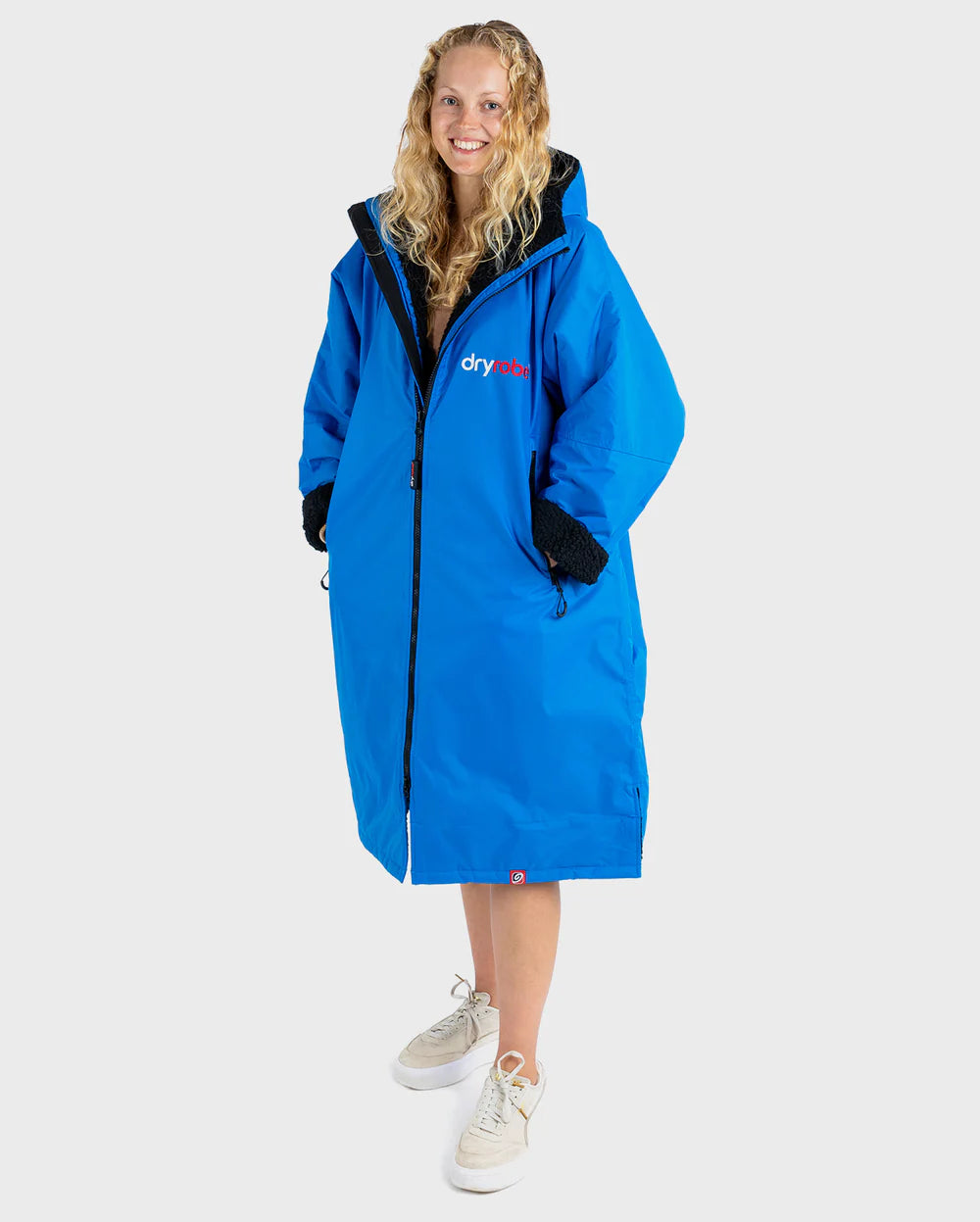 DryRobe Adult V3 Long Sleeve Cobalt / Black | Dryrobe | Dryrobe
