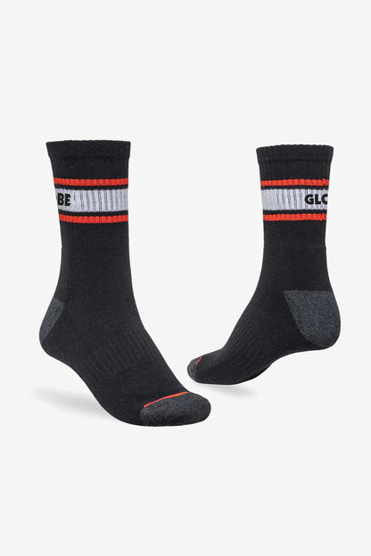 Globe Triple Stripe Crew Sock 5 Pack - Assorted | Globe | Sports socks