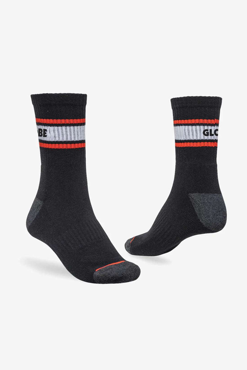 Globe Triple Stripe Crew Sock 5 Pack - Assorted | Globe | Sports socks - Northshore Newquay - Surf/Skate Shop