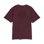 Santa Cruz Tonal Opus Dot Stripe T-Shirt-Dark Plum