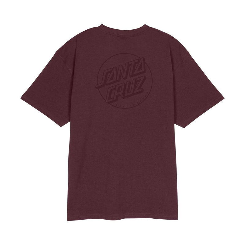 Santa Cruz Tonal Opus Dot Stripe T-Shirt-Dark Plum | Santa Cruz | - Northshore Newquay - Surf/Skate Shop