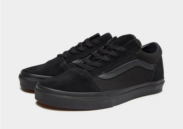 Vans Youth Old Skool-Black/Black UK2 | Vans | Outdoor Shoes - Northshore Newquay - Surf/Skate Shop