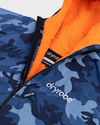 DryRobe V3 Kids Long Sleeve Age 10-13 Blue Camo Orange | Dryrobe | Dryrobe