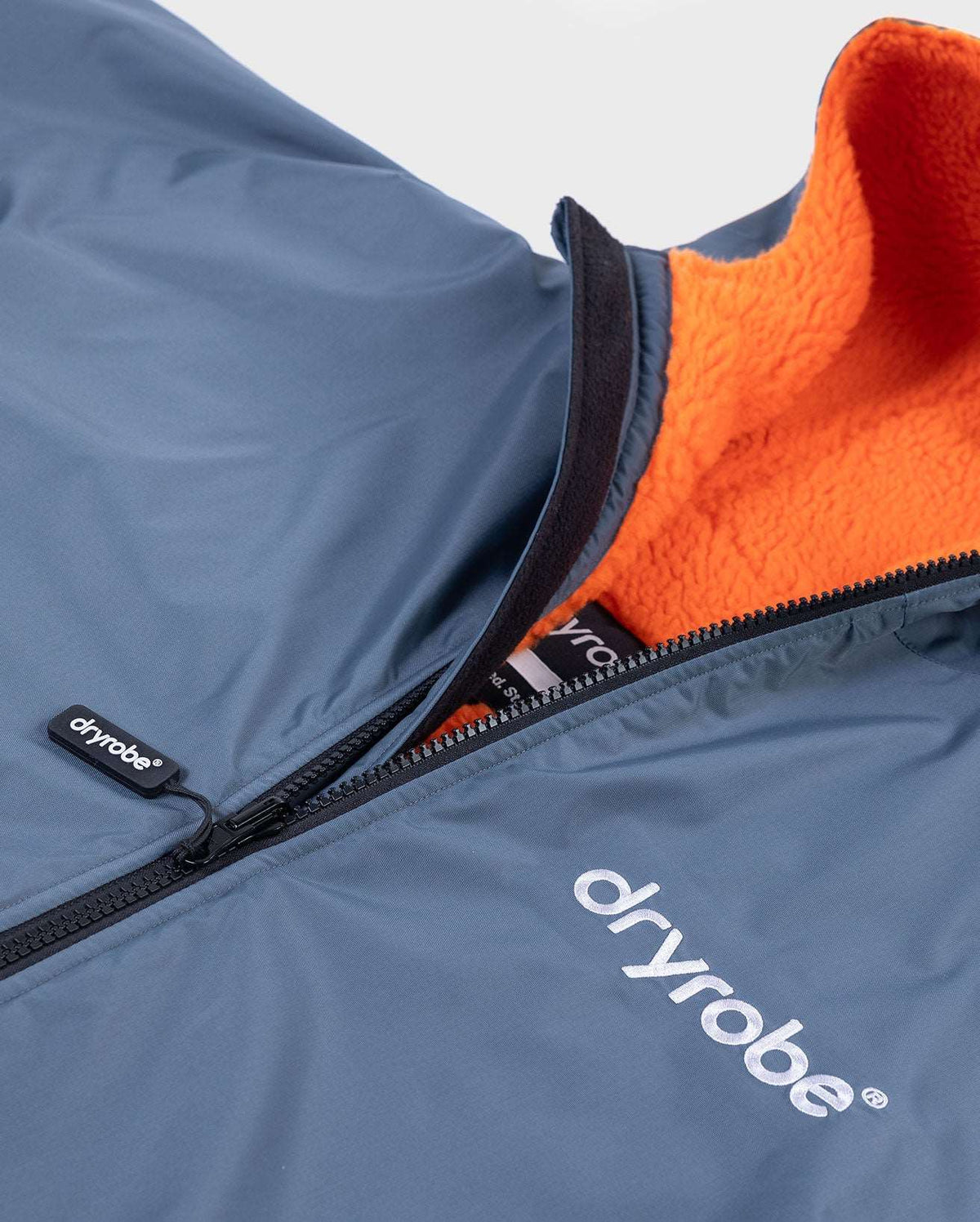 DryRobe V3 Kids Long Sleeve Age 10-13 Dark Grey Orange | Dryrobe | Dryrobe - Northshore Newquay - Surf/Skate Shop