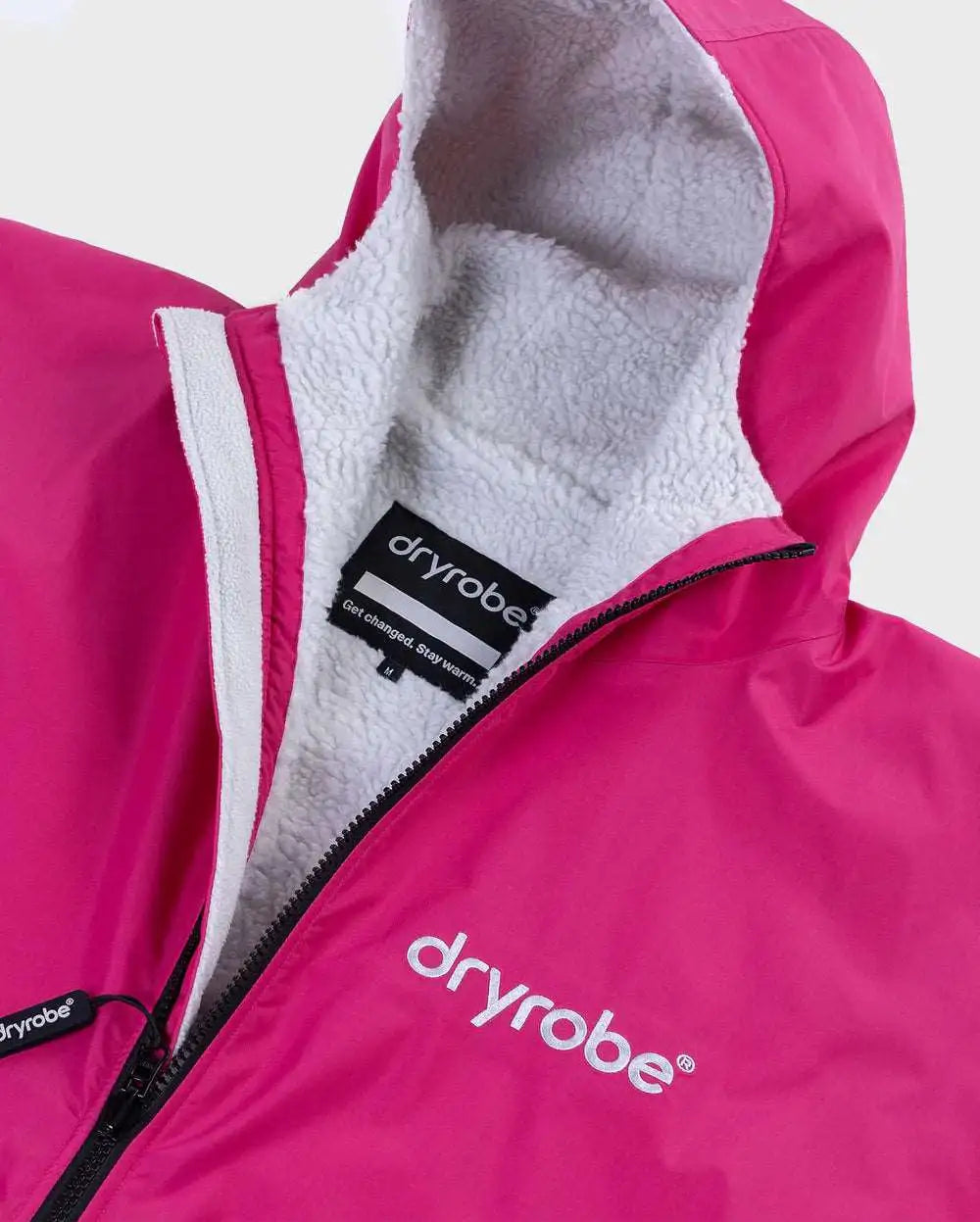 DryRobe V3 Kids Long Sleeve Age 10-13 Pink Lt. Grey | Dryrobe | Dryrobe - Northshore Newquay - Surf/Skate Shop