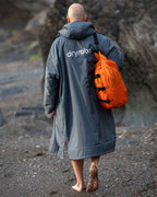 DryRobe V3 Adult Long Sleeve Dark Grey / Orange | Dryrobe | Dryrobe