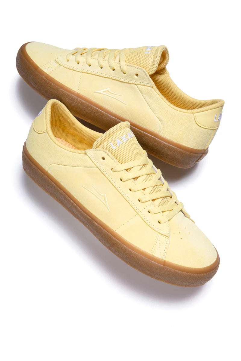 Lakai Newport Skate Shoes-Light Yellow/Gum | Lakai |