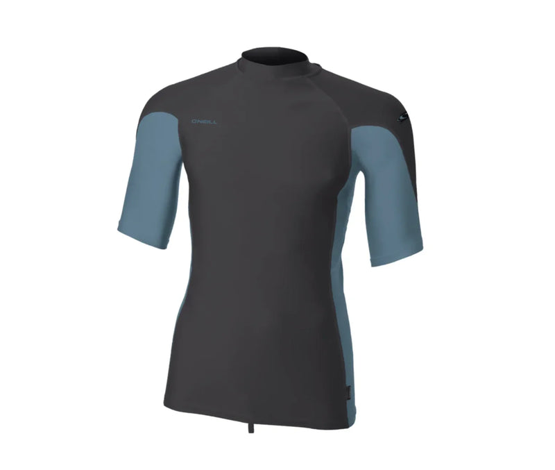 O'Neill Hyperfreak Skins S/S Rash Guard - Tempered Steel/Island Sky | O'neill | - Northshore Newquay - Surf/Skate Shop
