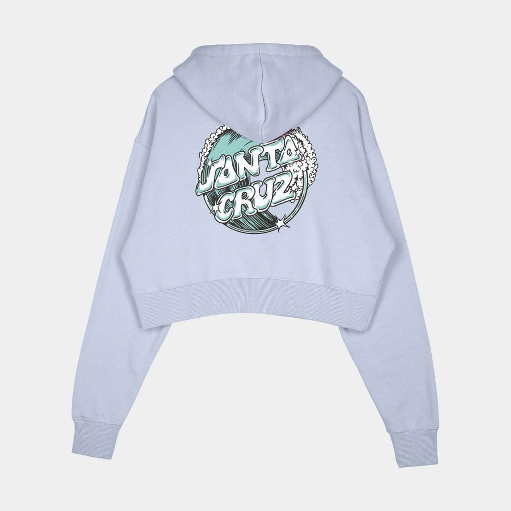 Santa Cruz Offshore Dot Hood-Barely Blue | Santa Cruz | Hooded Sweatshirt - Northshore Newquay - Surf/Skate Shop