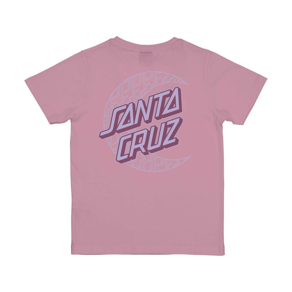 Santa Cruz Youth Imprint Moon Dot T-Shirt-Universal Pink | Santa Cruz |
