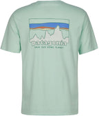 Patagonia Men's '73 Skyline Organic T-Shirt-Rinsed Green | Patagonia | T Shirt - Northshore Newquay - Surf/Skate Shop
