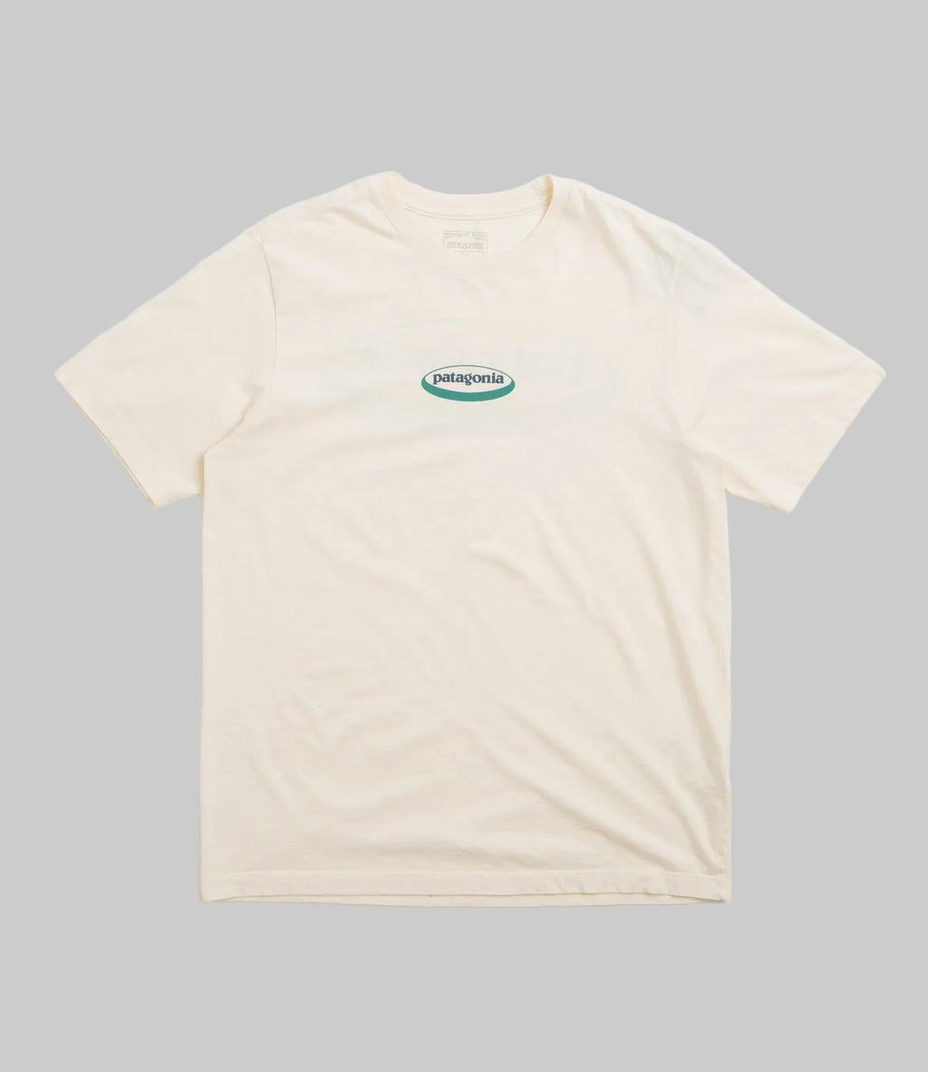 Patagonia Men's Midweight '95 Oval Logo Pocket Tee-Undyed Natural | Patagonia | T Shirt - Northshore Newquay - Surf/Skate Shop