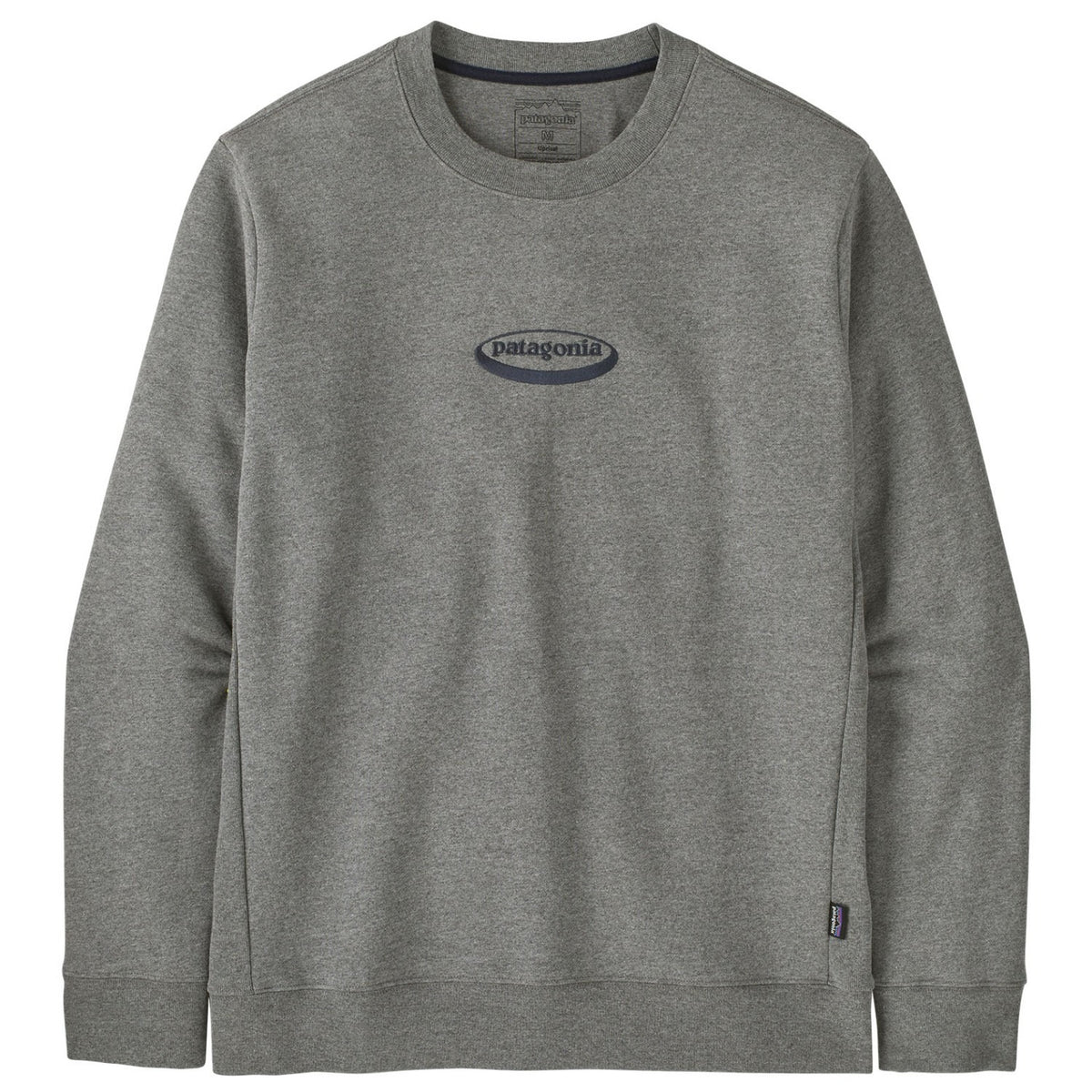 Patagonia Men's '95 Oval Logo Uprisal Crew Sweatshirt-Gravel Heather | Patagonia | Sweatshirt - Northshore Newquay - Surf/Skate Shop