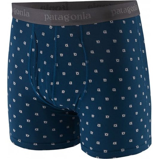 Patagonia Men's Essential Boxer Briefs - 3"-Sunbeams/Lagoom blue | Patagonia |