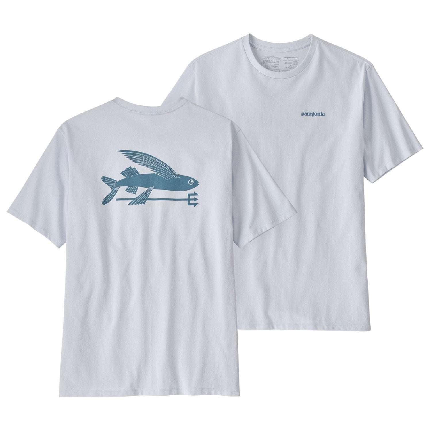 Patagonia Men’s Flying Fish Responsibili-Tee®-White | Patagonia | - Northshore Newquay - Surf/Skate Shop