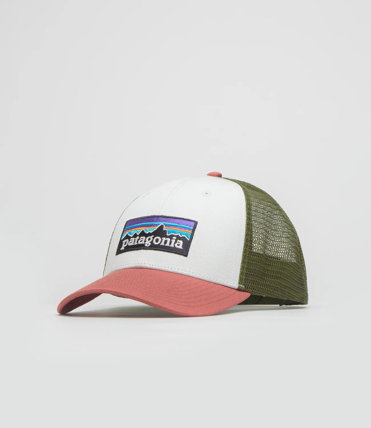 Patagonia P-6 Logo LoPro Trucker Hat-Birch White