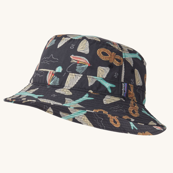 Patagonia wavefarer bucket hat-Fly 50: Ink black | Patagonia | - Northshore Newquay - Surf/Skate Shop