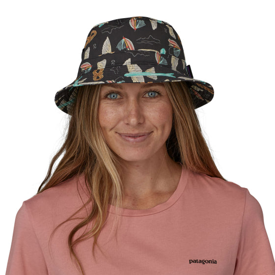 Patagonia wavefarer bucket hat-Fly 50: Ink black | Patagonia | - Northshore Newquay - Surf/Skate Shop