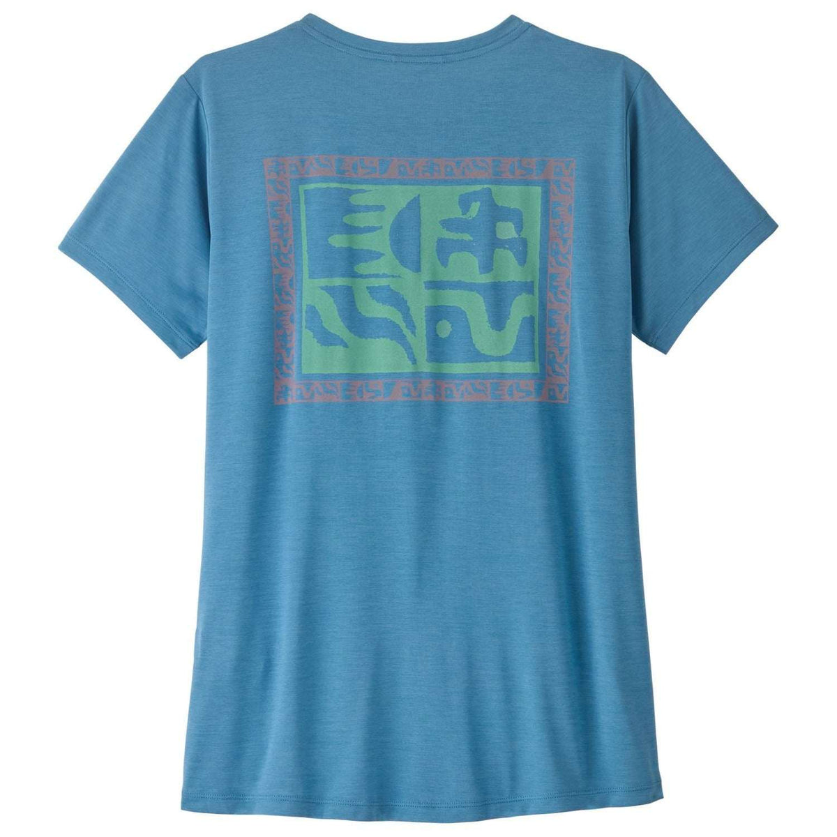 Patagonia Women's Capilene® Cool Daily Shirt - Mother Rays-Shore Blue/XDye XL | Patagonia | - Northshore Newquay - Surf/Skate Shop