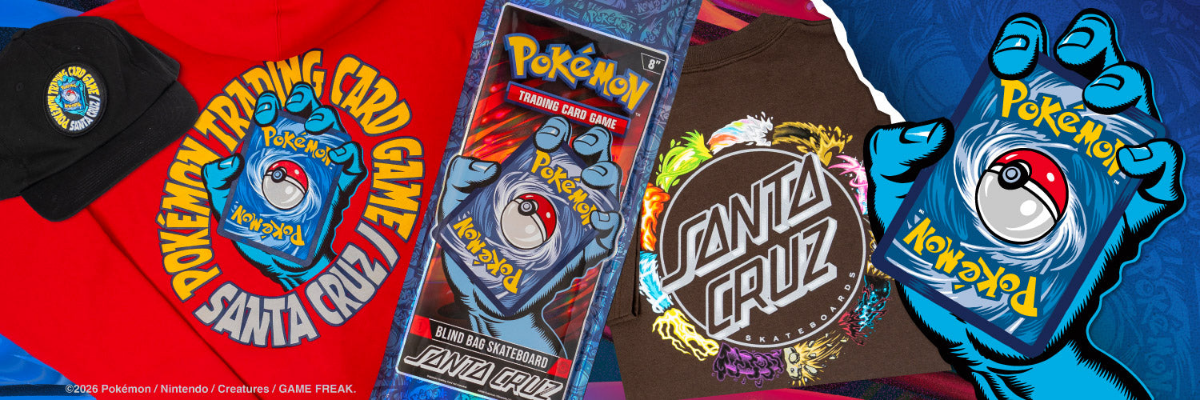 Shop the limited-edition Santa Cruz x Pokémon collection