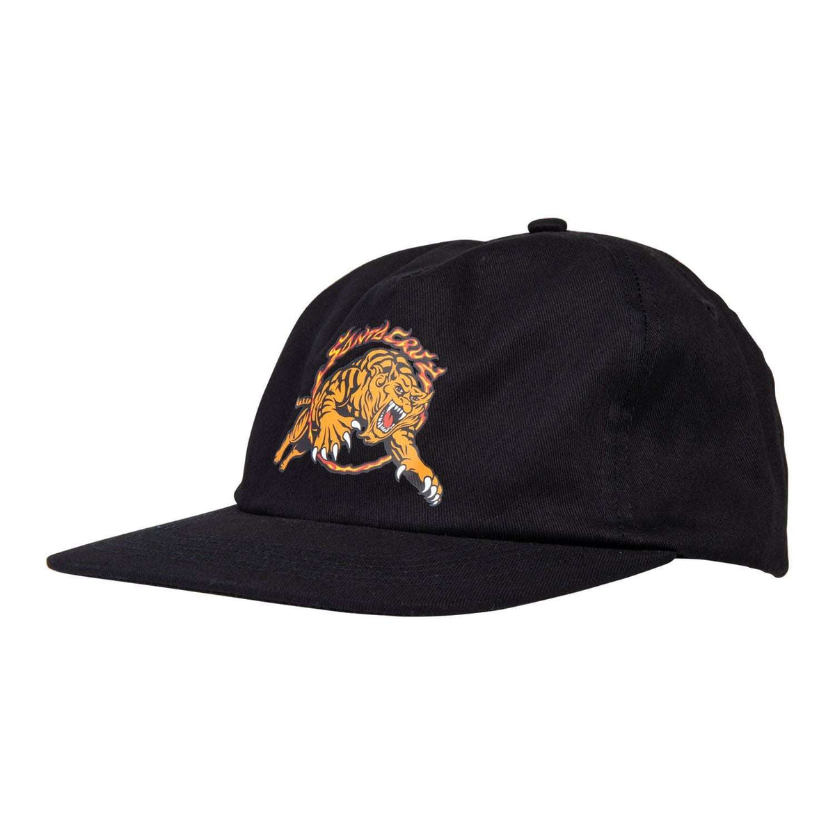 Santa Cruz Salba Tiger simplified Snap back Cap-Black | Santa Cruz | Cap - Northshore Newquay - Surf/Skate Shop