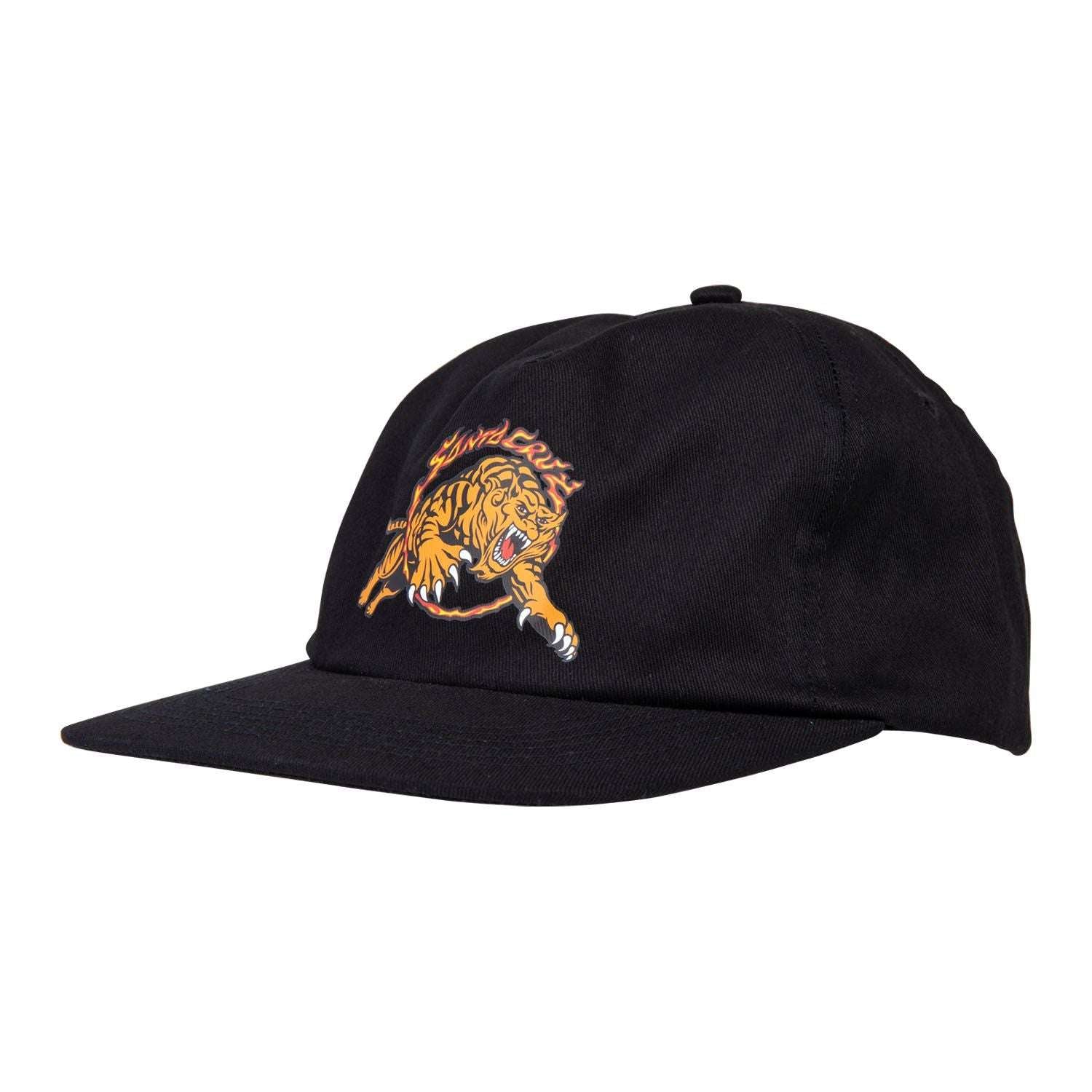 Santa Cruz Salba Tiger simplified Snap back Cap-Black | Santa Cruz |