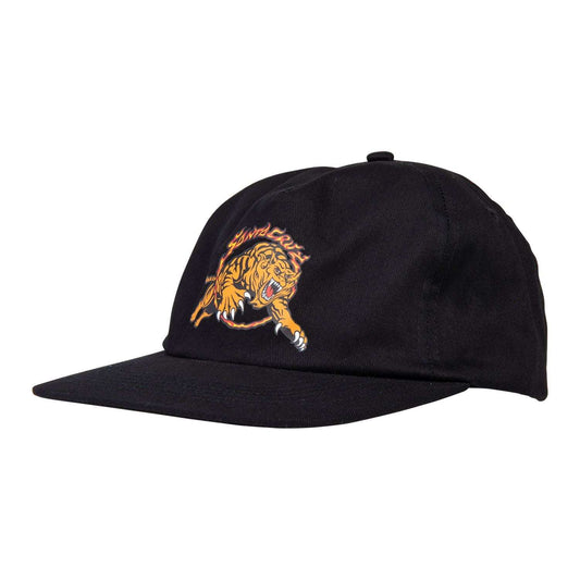 Santa Cruz Salba Tiger simplified Snap back Cap-Black | Santa Cruz |