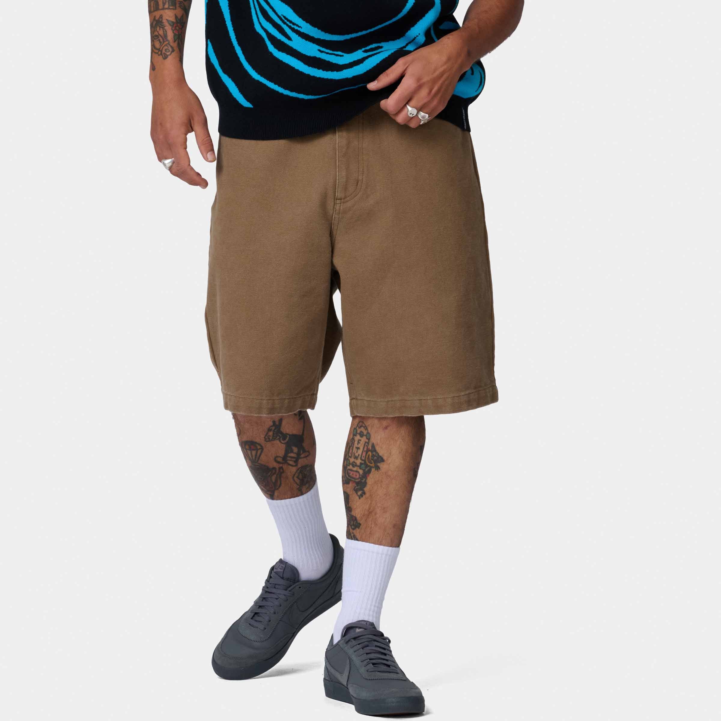 Santa Cruz Big Shorts-Taupe Canvas | Santa Cruz | - Northshore Newquay - Surf/Skate Shop