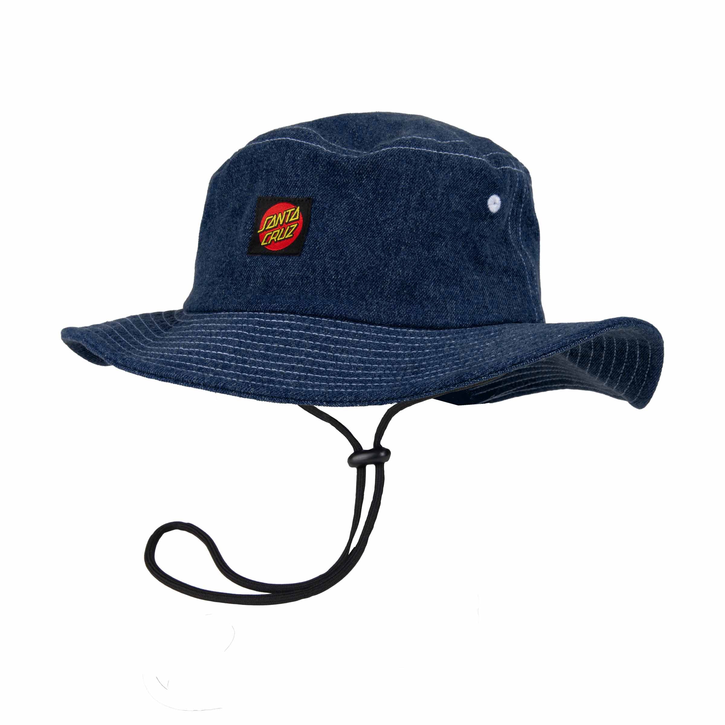 Santa Cruz Classic Label Boonie Hat-Dark Denim | Santa Cruz | - Northshore Newquay - Surf/Skate Shop