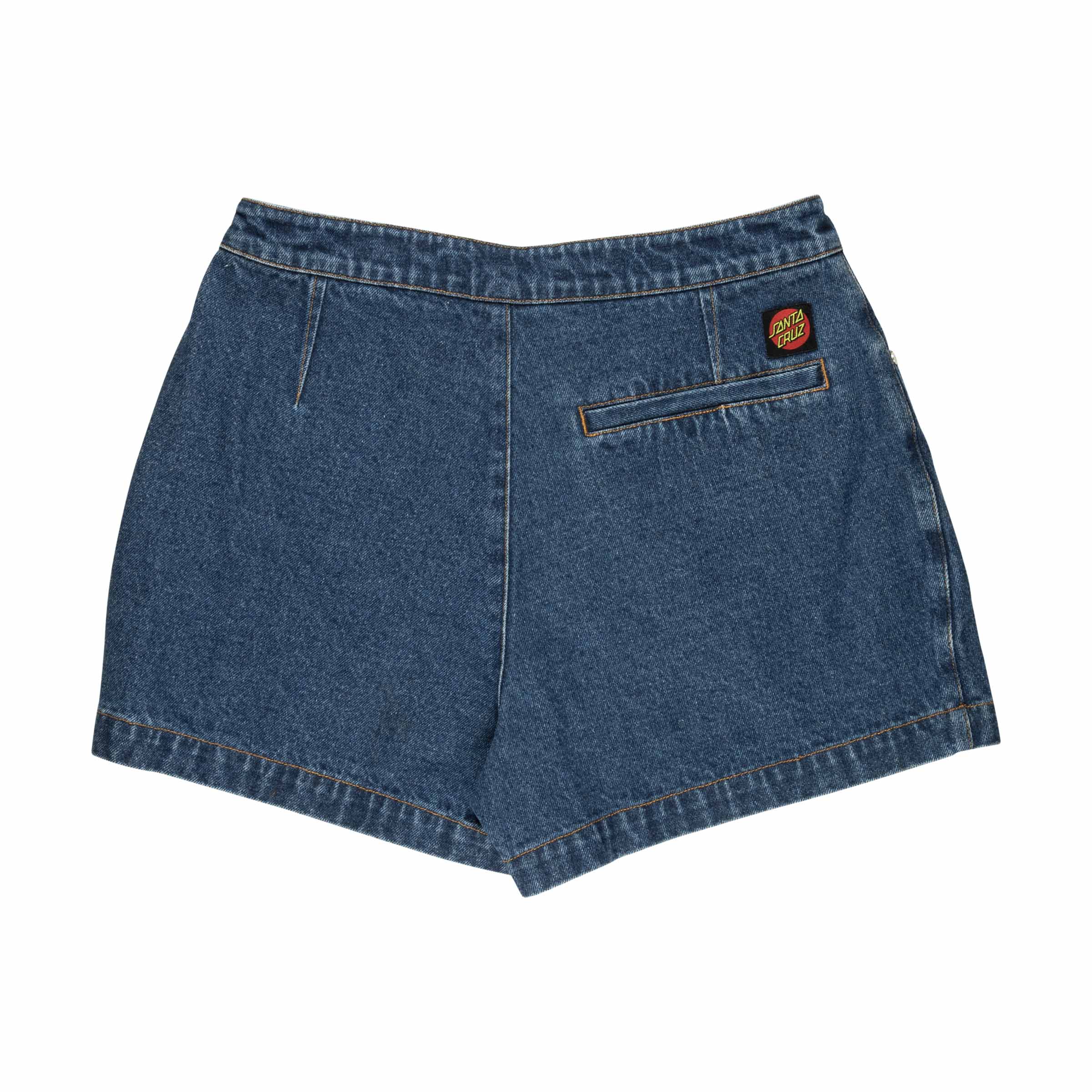 Santa Cruz Women's Classic Label Skort-Classic Blue | Santa Cruz | - Northshore Newquay - Surf/Skate Shop