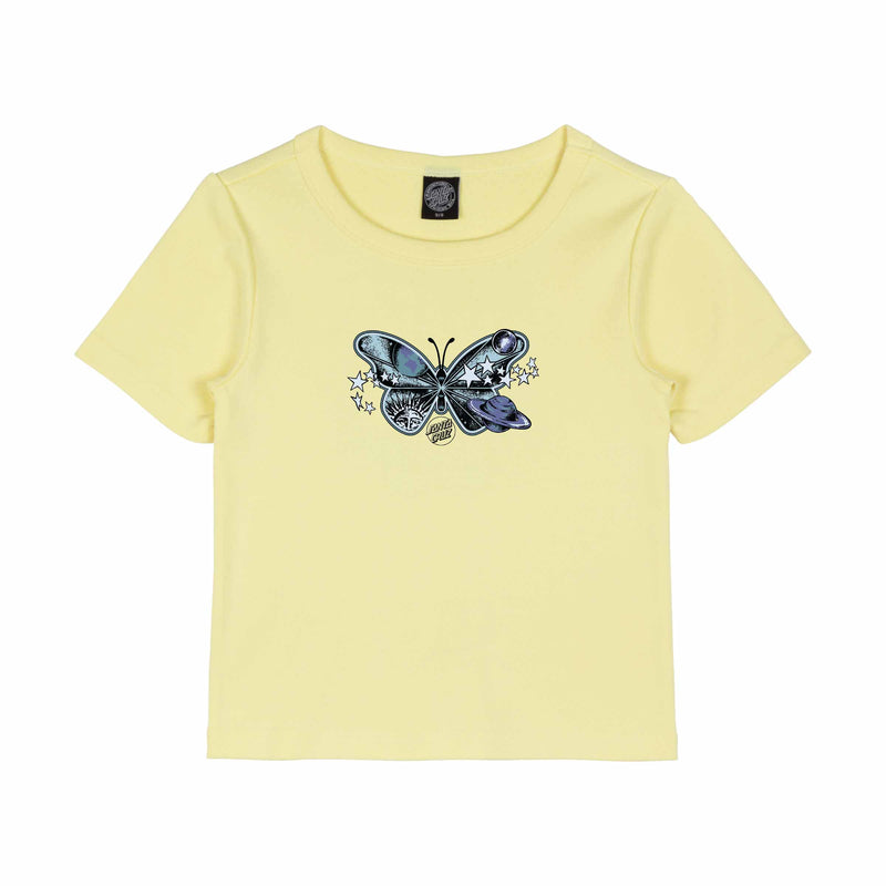 Santa Cruz Women's Galaxy Butterfly T-shirt-Celestial Yellow UK14 | Santa Cruz | - Northshore Newquay - Surf/Skate Shop