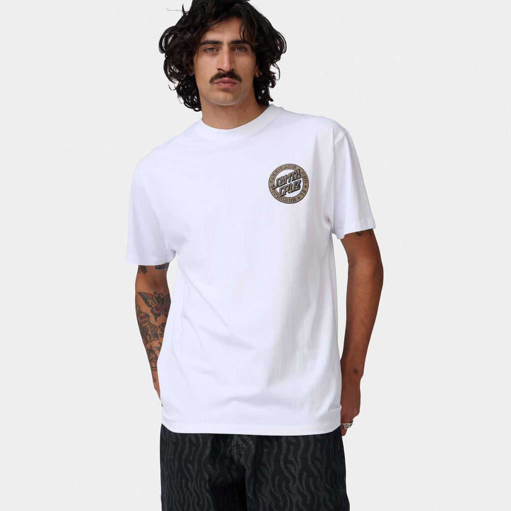 Santa Cruz Loco Dot T-Shirt-White | Santa Cruz | - Northshore Newquay - Surf/Skate Shop