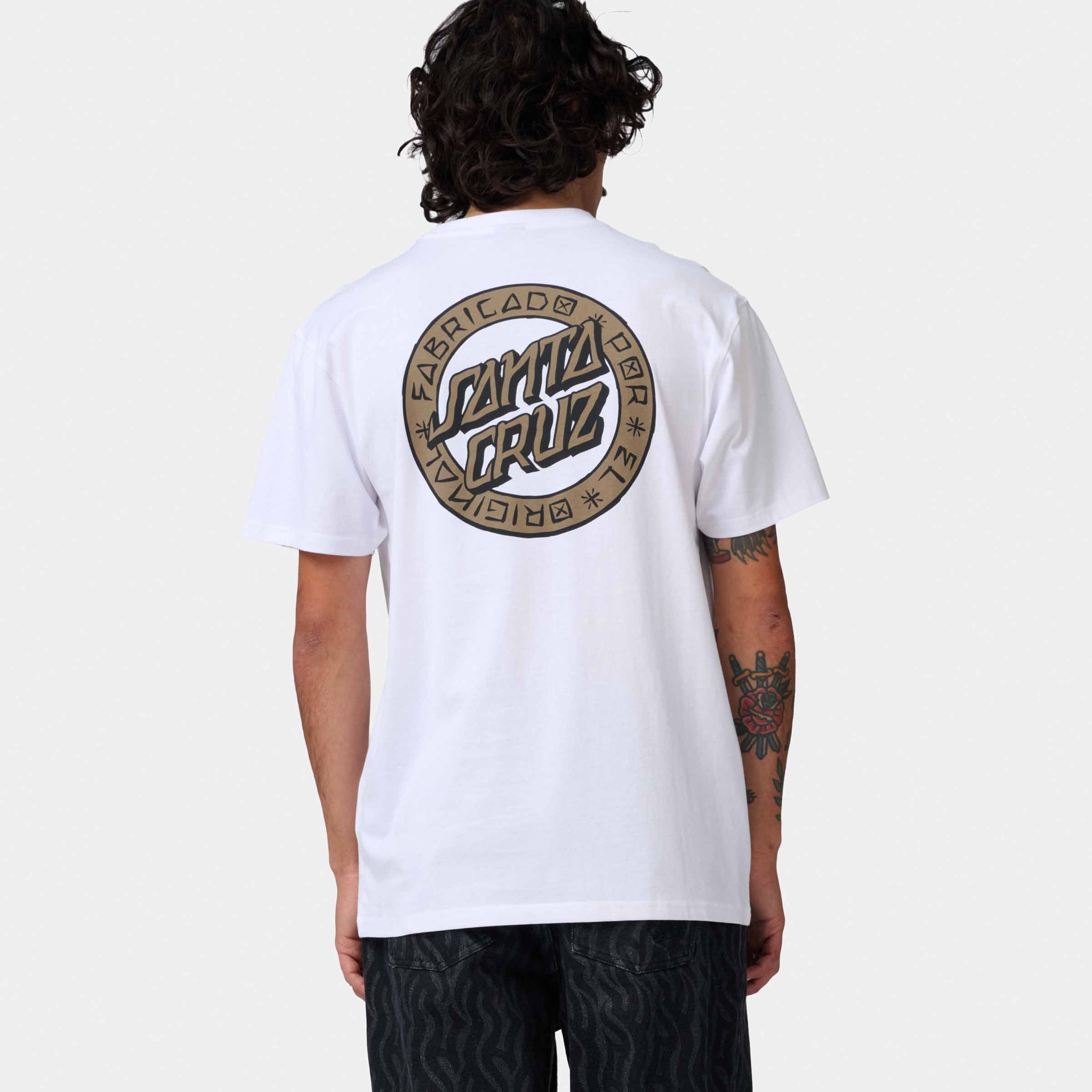 Santa Cruz Loco Dot T-Shirt-White | Santa Cruz | - Northshore Newquay - Surf/Skate Shop
