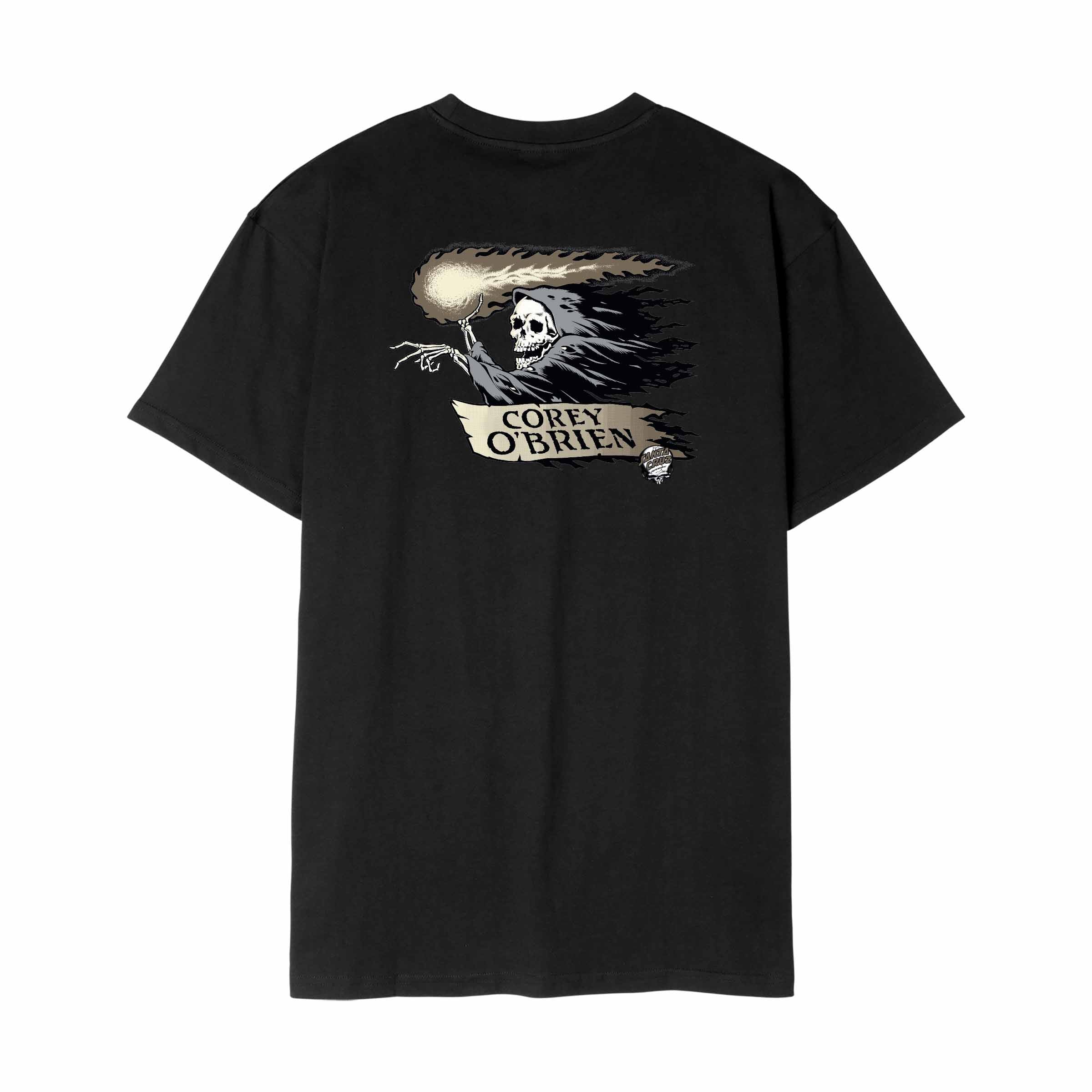 Santa Cruz O'Brien Reaper T-Shirt-Black | Santa Cruz | - Northshore Newquay - Surf/Skate Shop