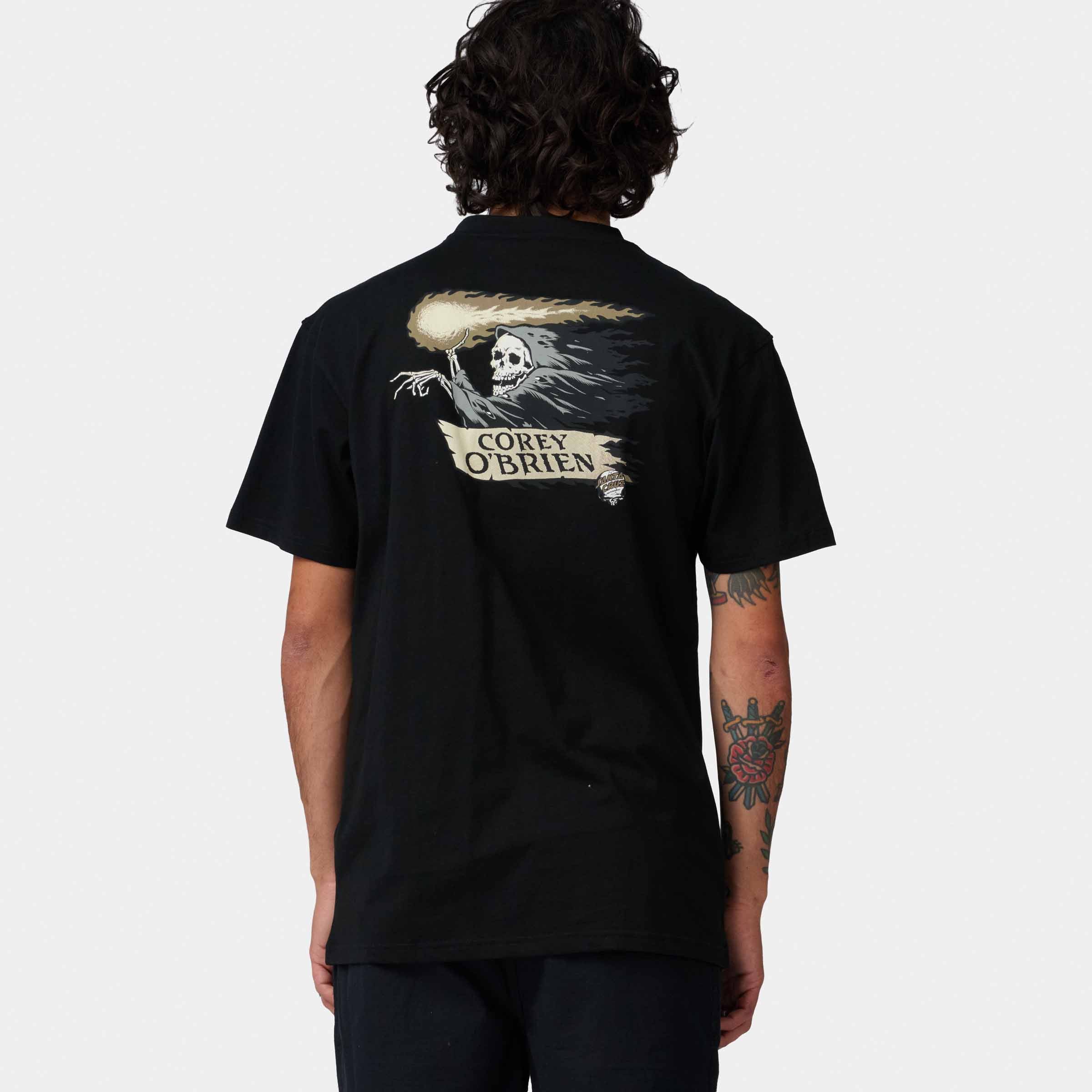 Santa Cruz O'Brien Reaper T-Shirt-Black | Santa Cruz | - Northshore Newquay - Surf/Skate Shop