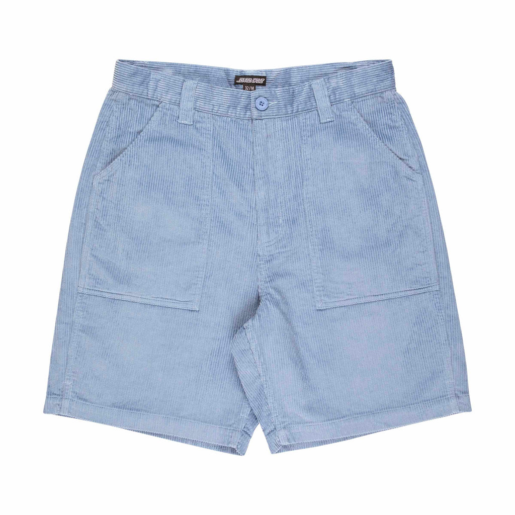 Santa Cruz Opus Dot Cord Workwear Shorts-Fresh Blue | Santa Cruz | - Northshore Newquay - Surf/Skate Shop