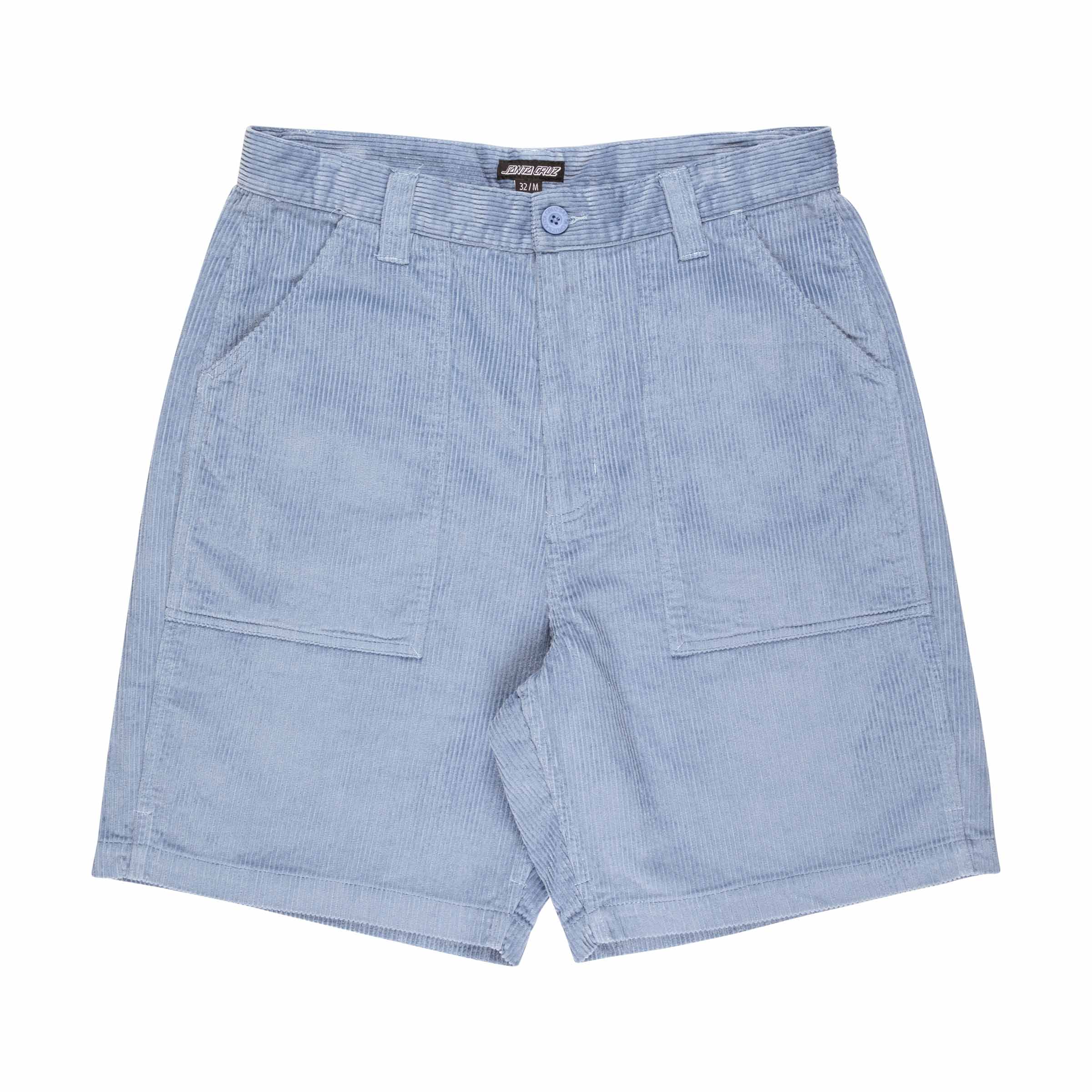 Santa Cruz Opus Dot Cord Workwear Shorts-Fresh Blue | Santa Cruz | - Northshore Newquay - Surf/Skate Shop