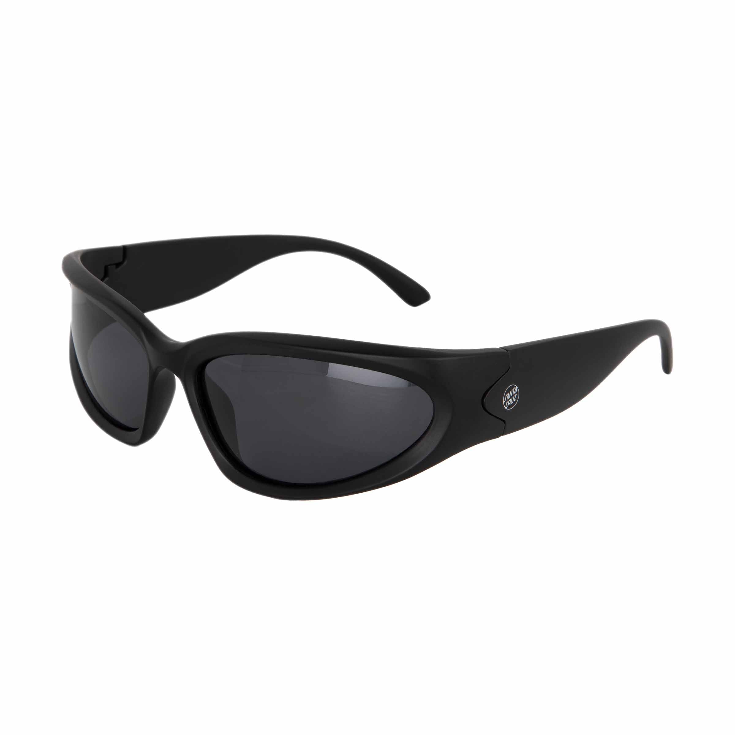 Santa Cruz Opus Dot Wrap Sunglasses-Black/Black | Santa Cruz | - Northshore Newquay - Surf/Skate Shop