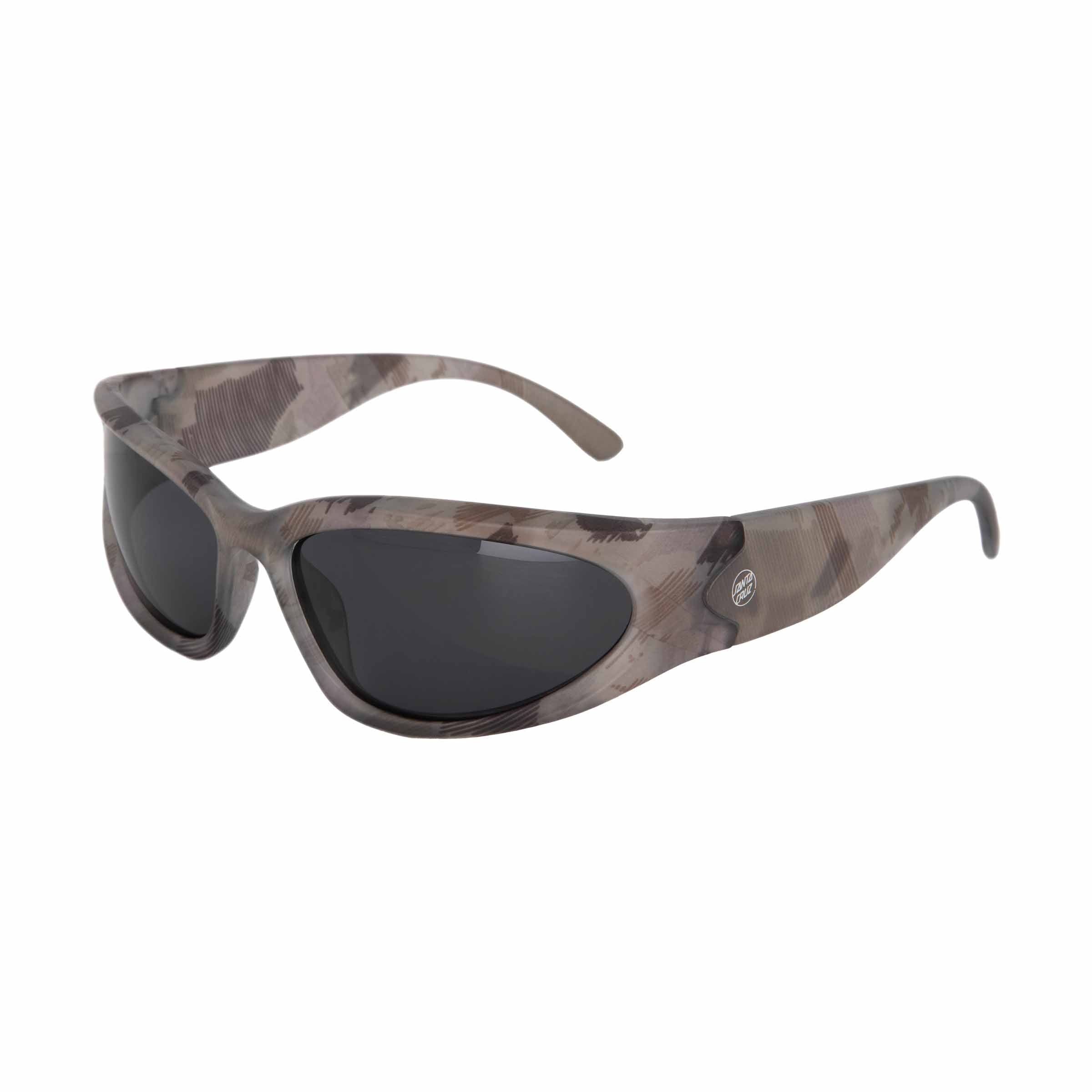 Santa Cruz Opus Dot Wrap Sunglasses-Woodcut Camo/Black | Santa Cruz | - Northshore Newquay - Surf/Skate Shop